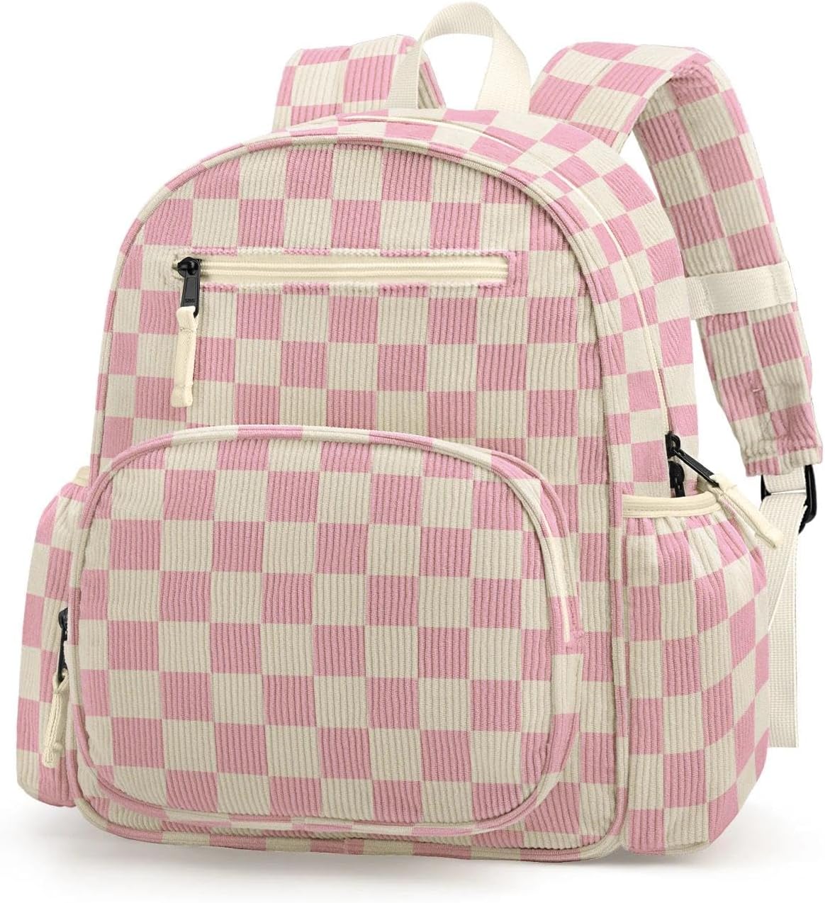 Zainetto in velluto a coste per bambine dai 2 ai 5 anni, zainetto per la scuola materna e l'asilo - Zainetti carini per bambine, altezza 35 cm, adatti a cartelle.